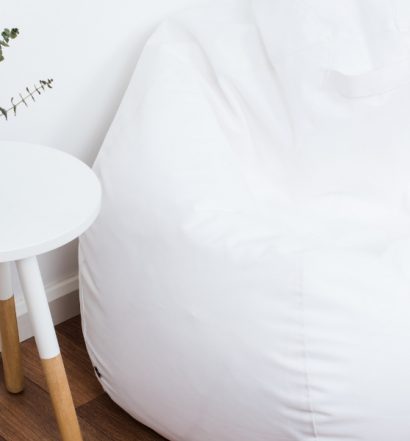 decoración con puffs